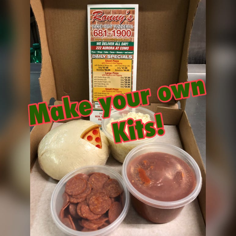 Make Your Own Pizza Kits Available.